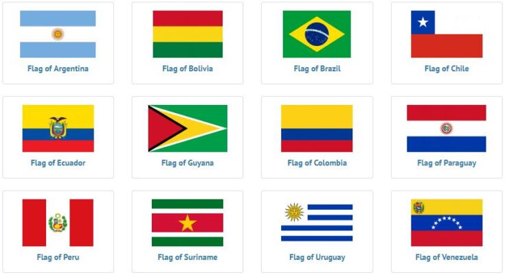all south American countries